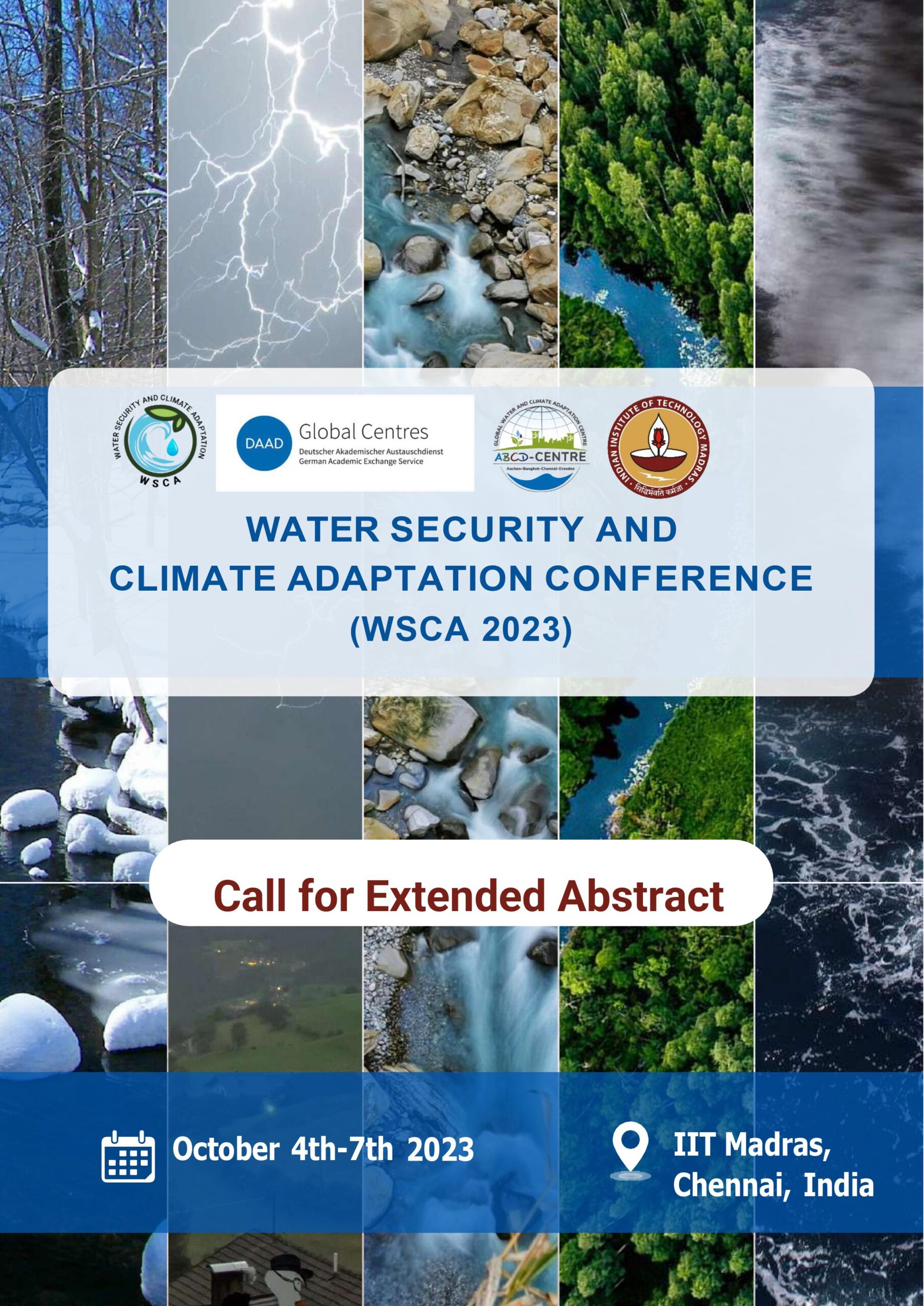 Water Security and Climate Adaptation Conference (WSCA 2023) from Oct 4